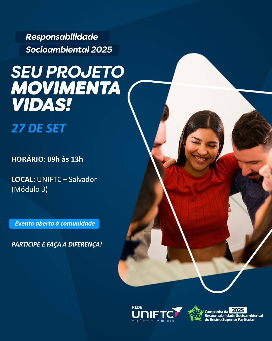 UniFTC Salvador promove Ação de Responsabilidade Social para a comunidade